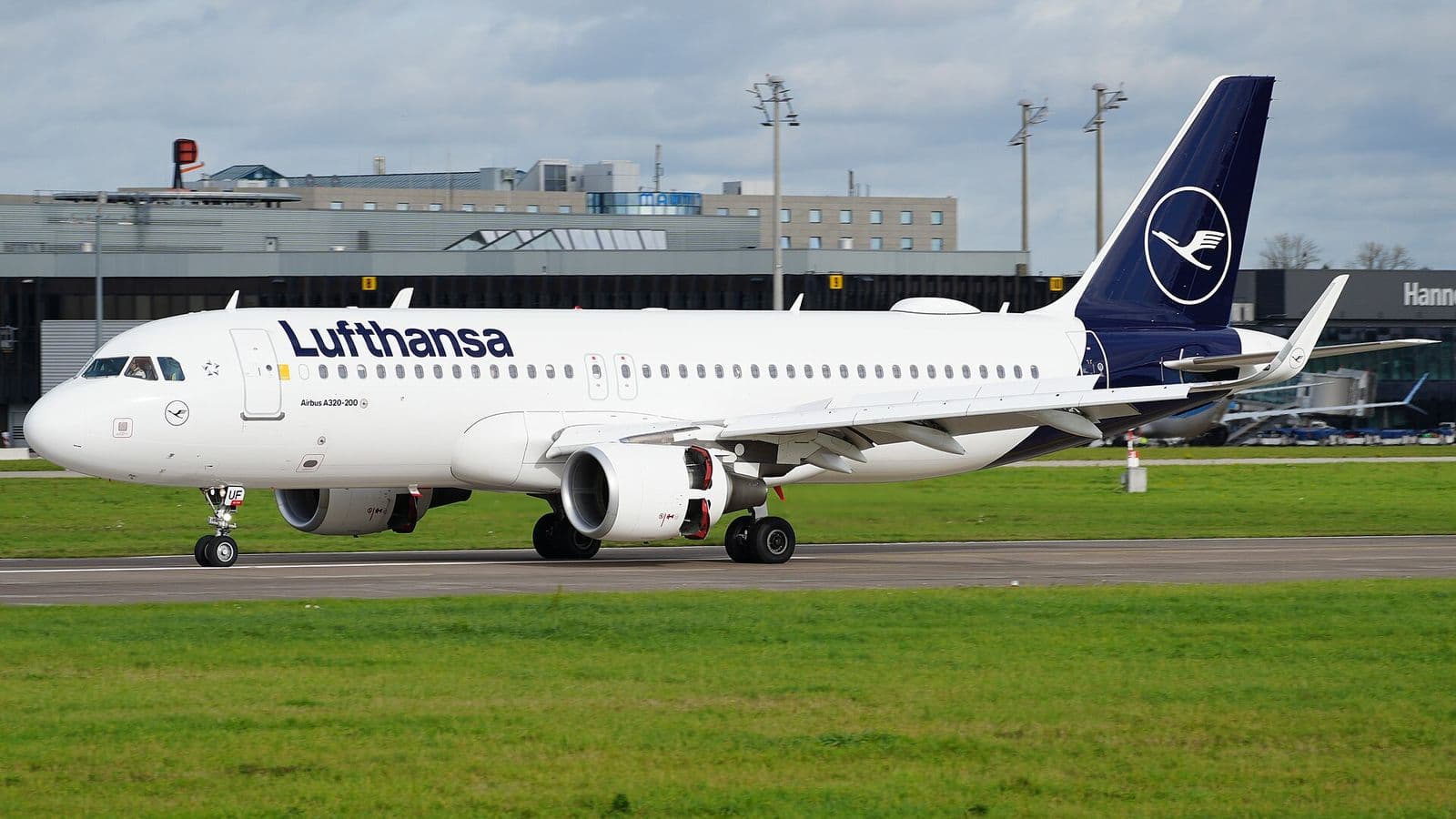Airbus A320 de Lufthansa au roulage